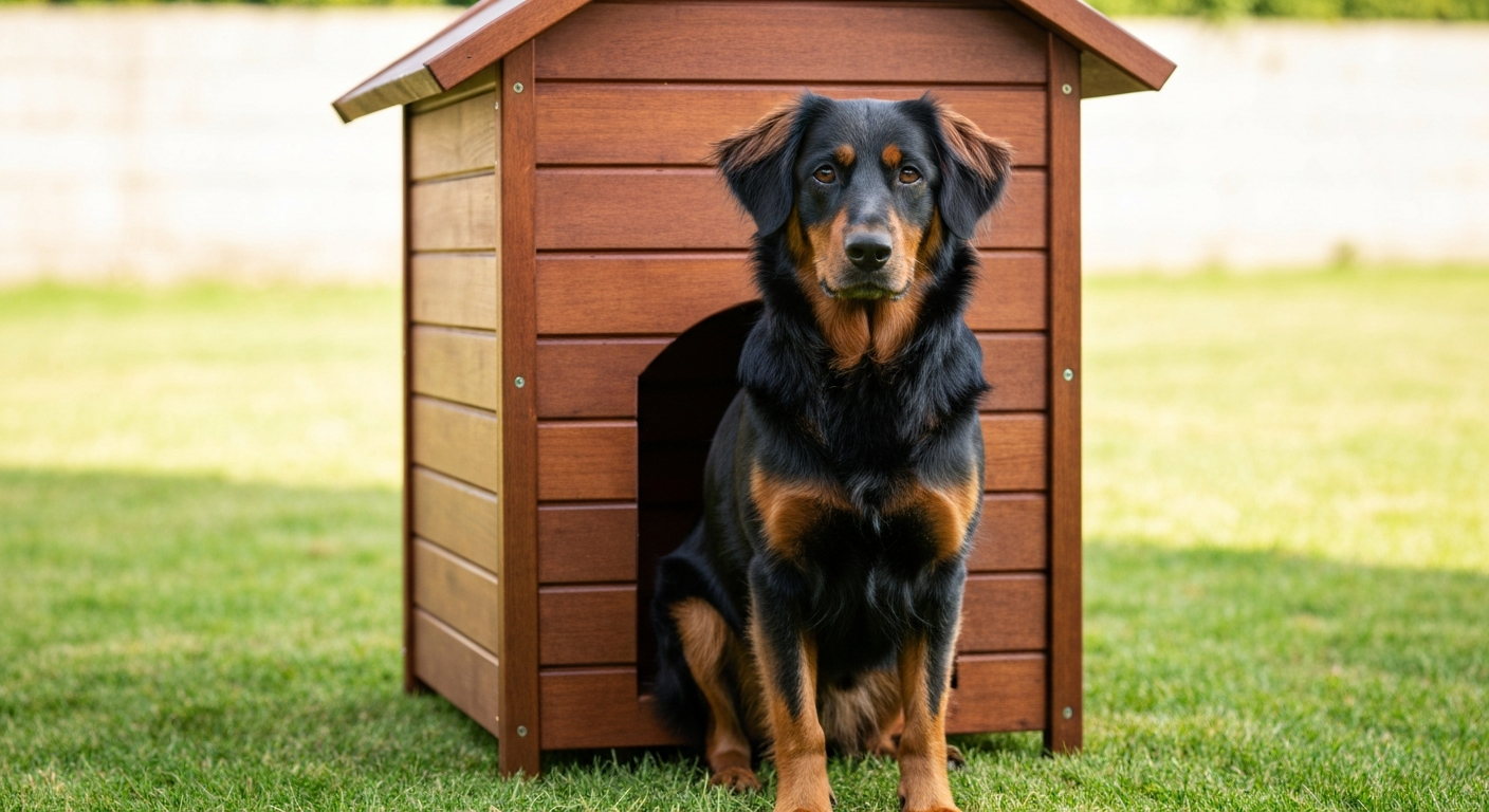 A stunning adult German Shepherd with a classic black and tan coat standing proudly in a sunlit field of tall grass.