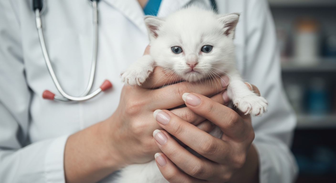 A close-up view of a person's finger pointing to the ingredients list on the back of a cat food bag, highlighting the nutritional information.