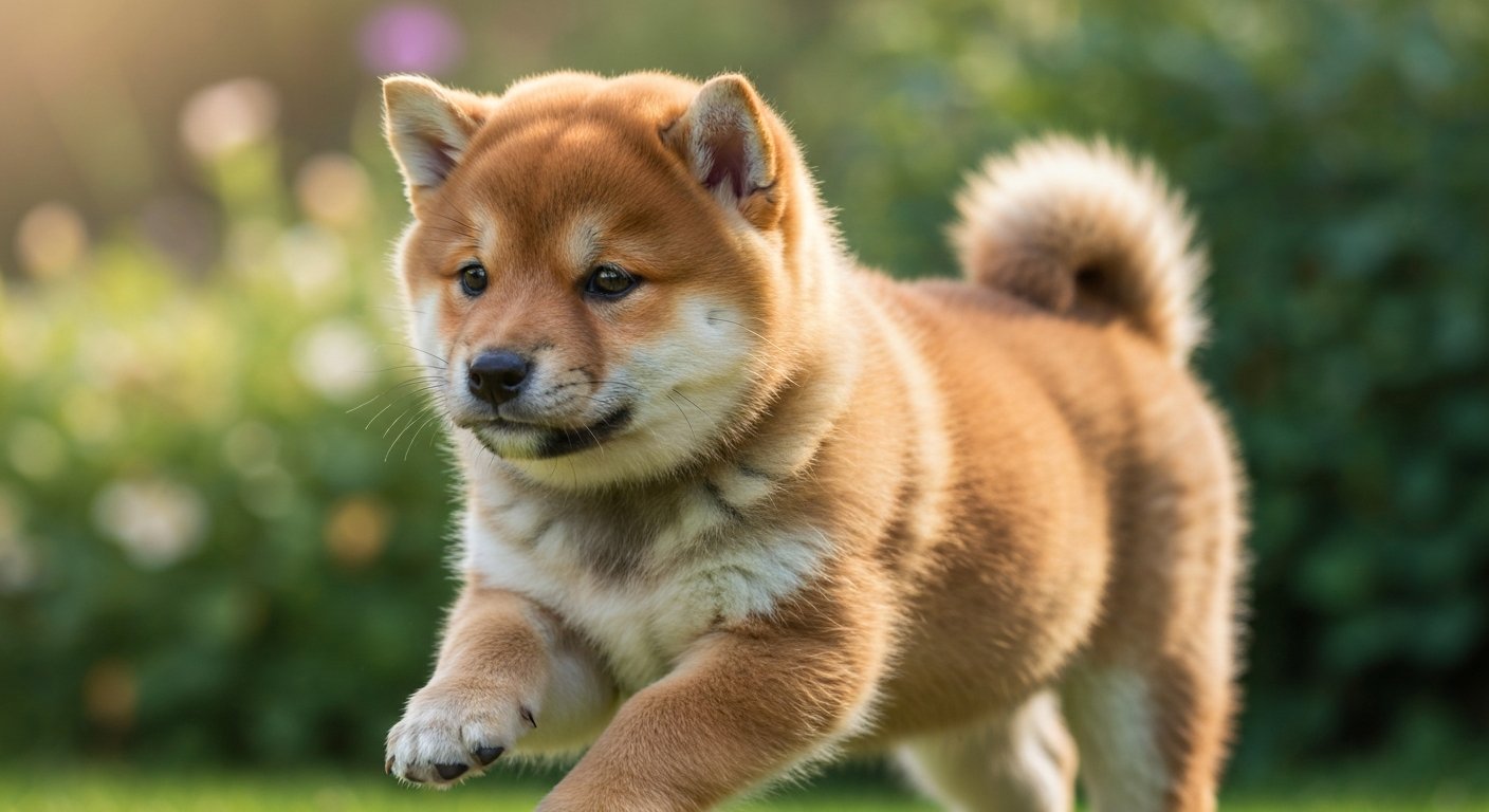 A highly realistic adult Bichon Frise dog standing proudly against a solid soft-grey background.